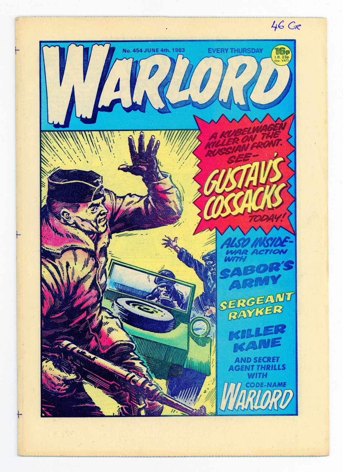 Warlord #454 VF 8.0 1983