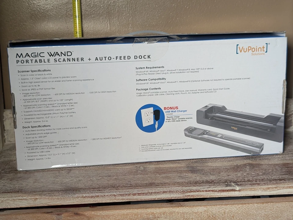 Vupoint Solutions PDSDK-ST470GC Magic Wand Portable Scanner With Color LCD - Image 2 of 4