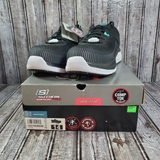 Skechers Men's Jevion Black White Composite Toe Safety Work Shoes 200199 Size 14