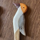 Unique Carved Wood Bird Salad Spoon Fork Serving Set Handmade — photo 7