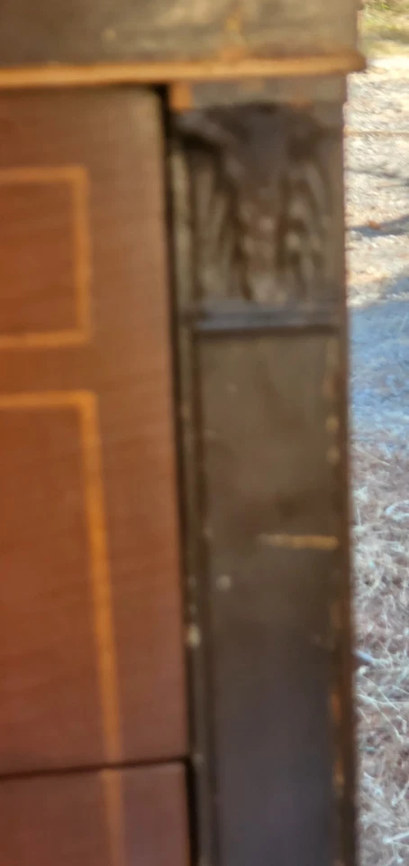 Cómoda antigua Tallboy neoclásica Hepplewhite de 6 cajones Foto 2 de 4