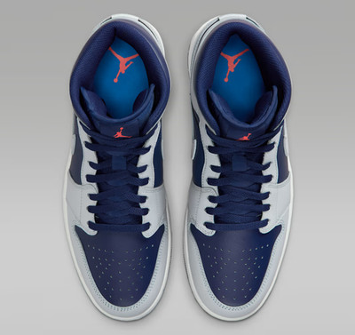 Jordan 1 Mid Blue Void Summit White Hot Lava Pure Platinum Men's | Size 8 - 13