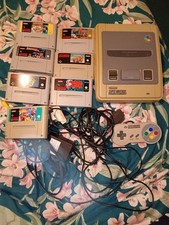 Snes Super Nintendo Entertainment System Console With Games And Accessories