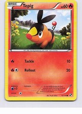 TEPIG 15/114 COMMON BLACK & WHITE POKEMON LP