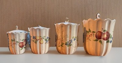 Vintage Corelle Chutney Canister Set. Made by Jay Import Company for Corelle