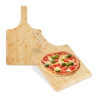 Pizzaschieber Pizzaschaufel Ofenschieber Brotschieber Bambus Eckig Pizzaheber