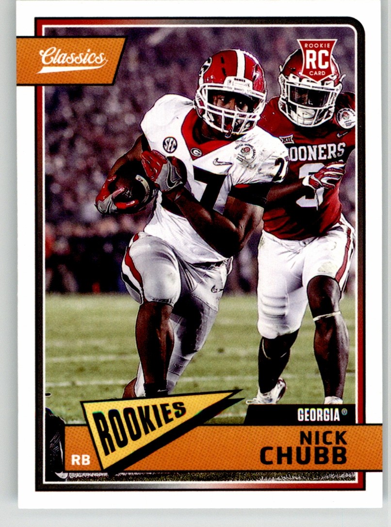 Nick Chubb 2018 Panini Classics 216 Georgia Bulldogs Browns Texans Rookie
