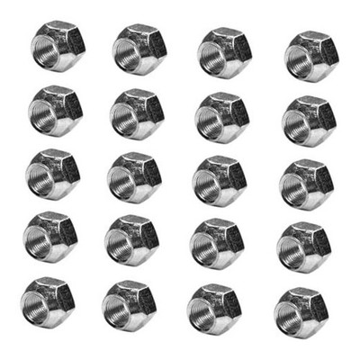 (Qty) 7/16-Acorn Lug Nuts | Zinc-Plated, Open End | 7/16-20 | 3/4 socket 20