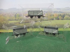 BACHMANN 3 X 16 TON MINERAL WAGONS BR GREY- UNBOXED