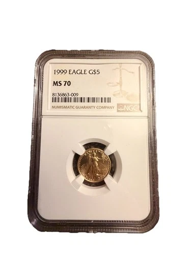 1999 1/10 oz Gold American Eagle MS 70 - NGC