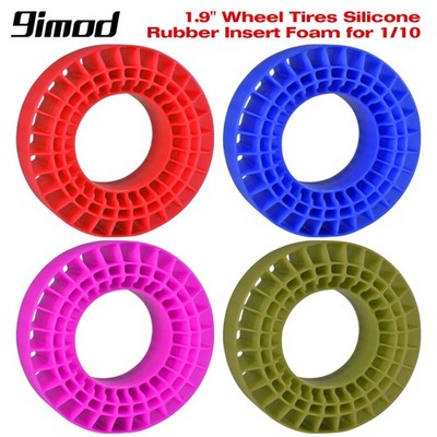 9IMOD 4pcs 1.9inch Tires Silicone Rubber Wheel RC Insert Foam for 1/10 TRX4 TRX6