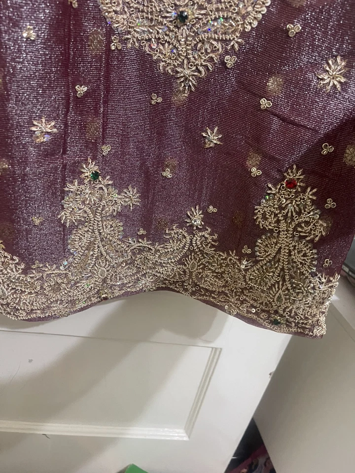 Custom Made bridal lengha dress asian indian pakistani Only Worn Once - Image 3 of 4