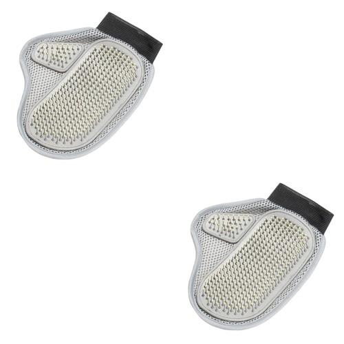 Set of 2 Pet Bath Gloves Deshedding Dog Palm Brush Grooming Tool for - 第 1/11 張圖片