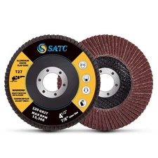 4.5inch Flap Discs 20PCS - 120 Grit for Metal/Wood/Plastic (Type 27, 7/8" Arbor)