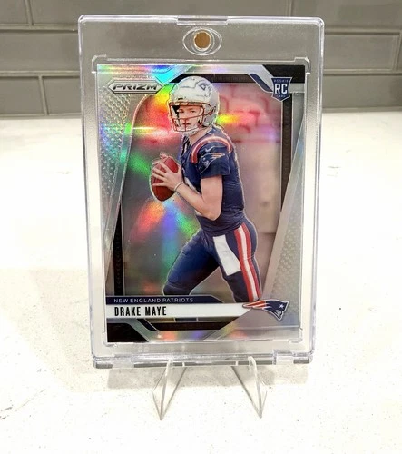 2024 Panini Prizm - Rookies Drake Maye #329 Silver Prizm (RC)