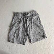 Light Gray Boys Sweat Shorts Knit Drawstring Elastic Waist Casual