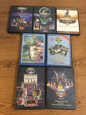 Lot Of 7 Fishing DVDs Bassmaster Elite Classic Bass Pro Shops Kevin VanDam DVD