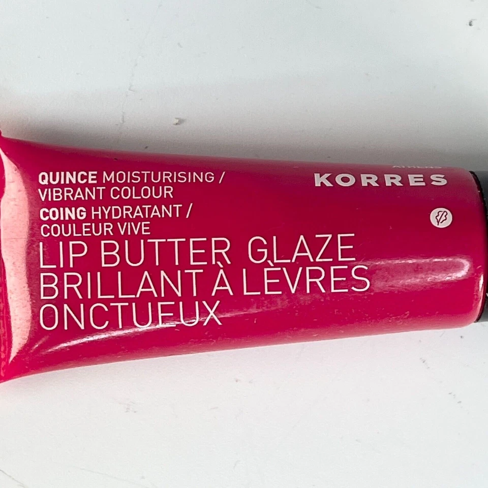 Korres Lip Butter Glaze Moisturizing Vibrant Color Quince Red .34 fl oz 10ml New - Image 2 of 4