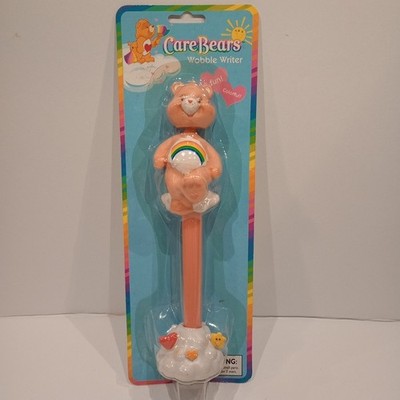 Care Bears Cheer Bear Wobble Writer Pen Bobblehead, TriStar, 2003, New, Sealed