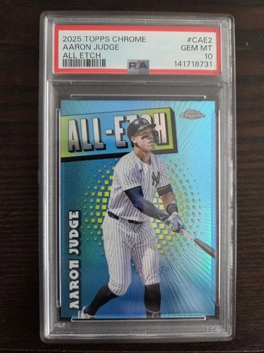 Aaron Judge 2025 Topps Chrome #CAE-2 All Etch PSA 10 Gem Mint Yankees