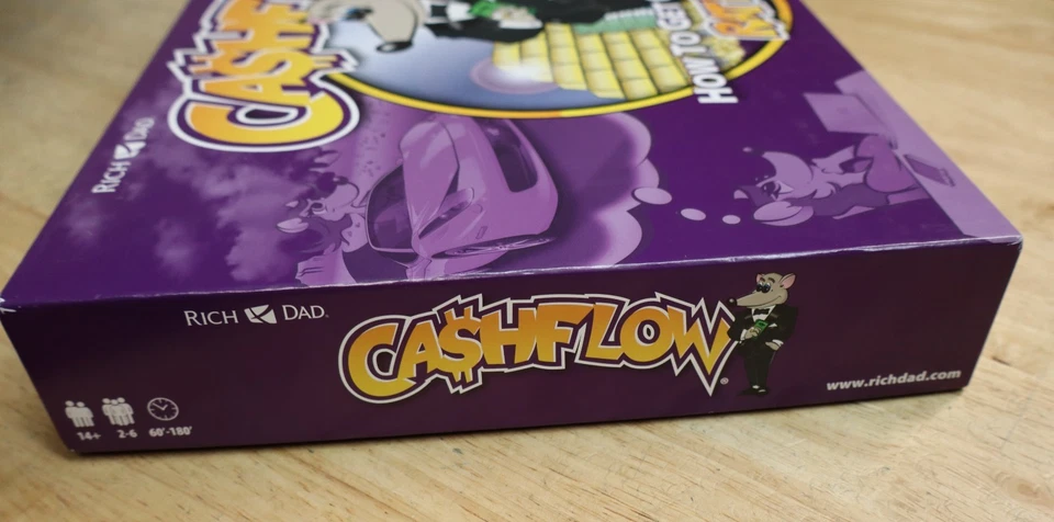 Juego de mesa de flujo de efectivo Rich Dad Poor Dad Finance Rat Race completo Foto 2 de 4