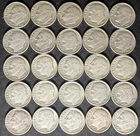 Half-Roll (25) 90% Silver 1963 Roosevelt Dimes (Mostly D's) *True Auction*