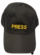Press Hat 2041 - Embroidered Adjustable Journalist Cap