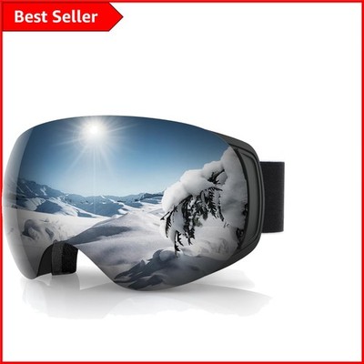 Leichte randlose Skibrille mit doppelter Antibeschlagscheibe für ultimative Klarheit