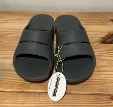 Oofos Ooahh Slide Sandal Slate Grey Mens 8 Womens 10 New