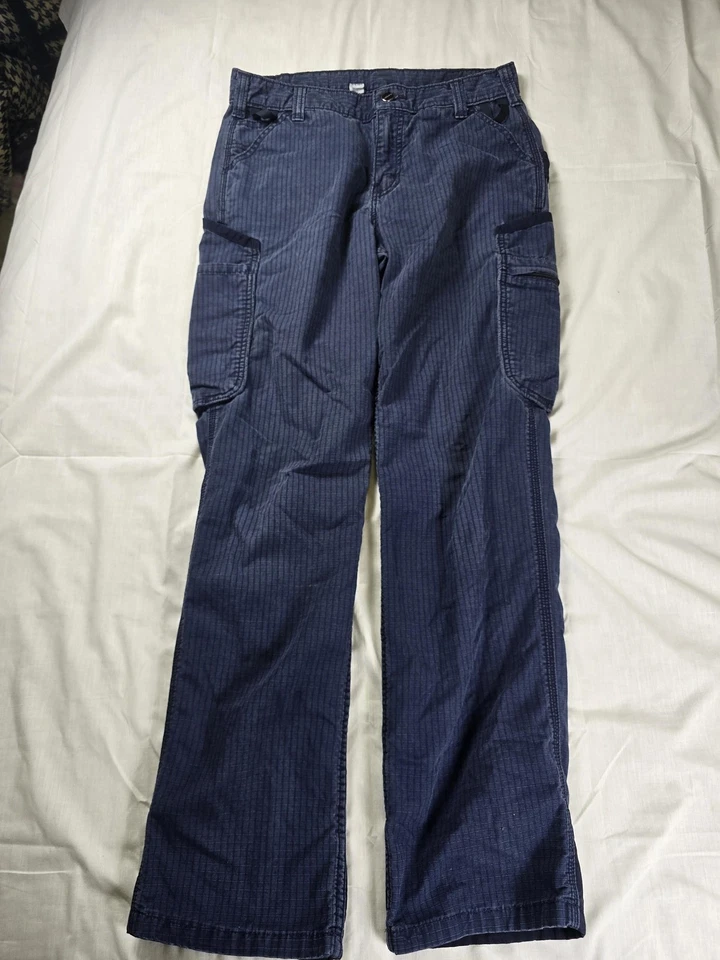 Carhartt Pants Womens 6 Regular Navy Ripstop Cargo Utility Work 104000-NVY - Image 4 of 4