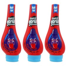 Moco De Gorila Rockero - Gorilla Snot Hair Gel Red 11.99oz 340g Pack of 3