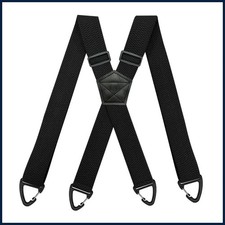 Heavy Duty Suspenders for Men Work Biker Outdoor 3.8cm Wide X-Back