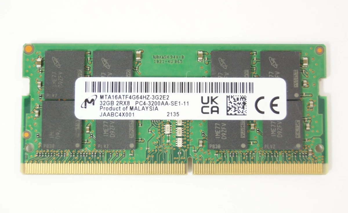 Samsung 16GB RAM DDR4 2Rx8 PC4-2666V SO-DIMM Laptop - M471A2K43CB1