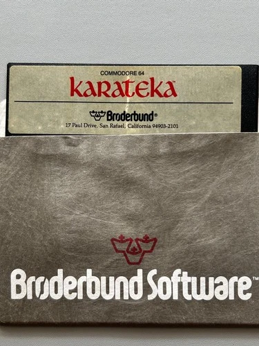 KARATEKA - Commodore 64 - Original Disk Only, NOT Tested  BRODERBUND