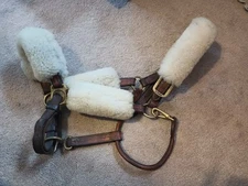 Walsh Leather Shipping Halter with Removable Sheepskin *Nameplate Ready* 