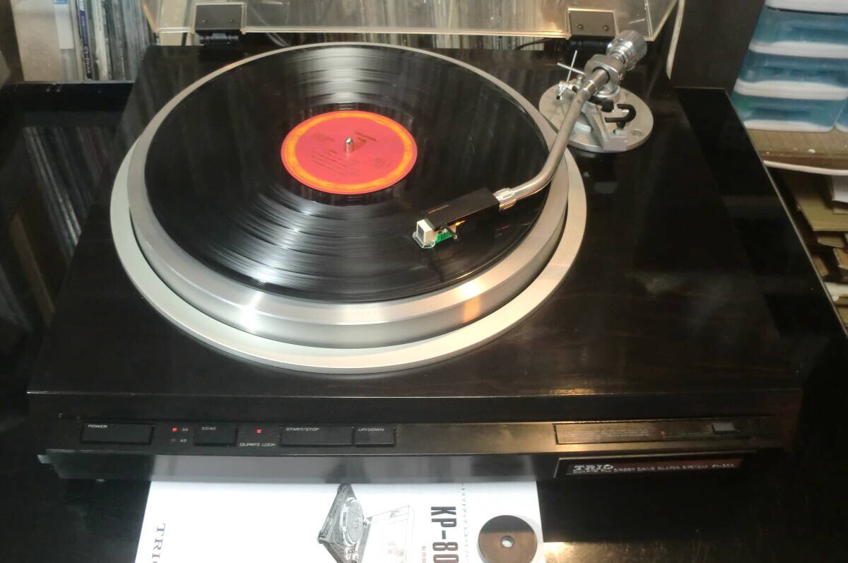KENWOOD TRIO KP-800 Direct-Drive Turntable Audio-Technica AT
