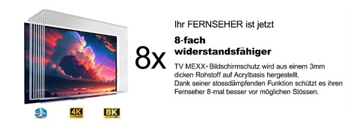 Protection TV TV Mexx 55 pouces/protection d'écran TV/protection d'écran/film de protection - Photo 5/5