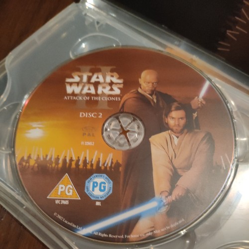 Star Wars Attack of the Clones DVD 2002 Episode II 2 Sci-Fi Film Movie 2-Discs - Picture 4 of 7