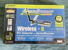 Cisco Linksys Wireless-G PCI Adapter w/ SpeedBooster WMP54GS 2.4 GHz FREE SHIP