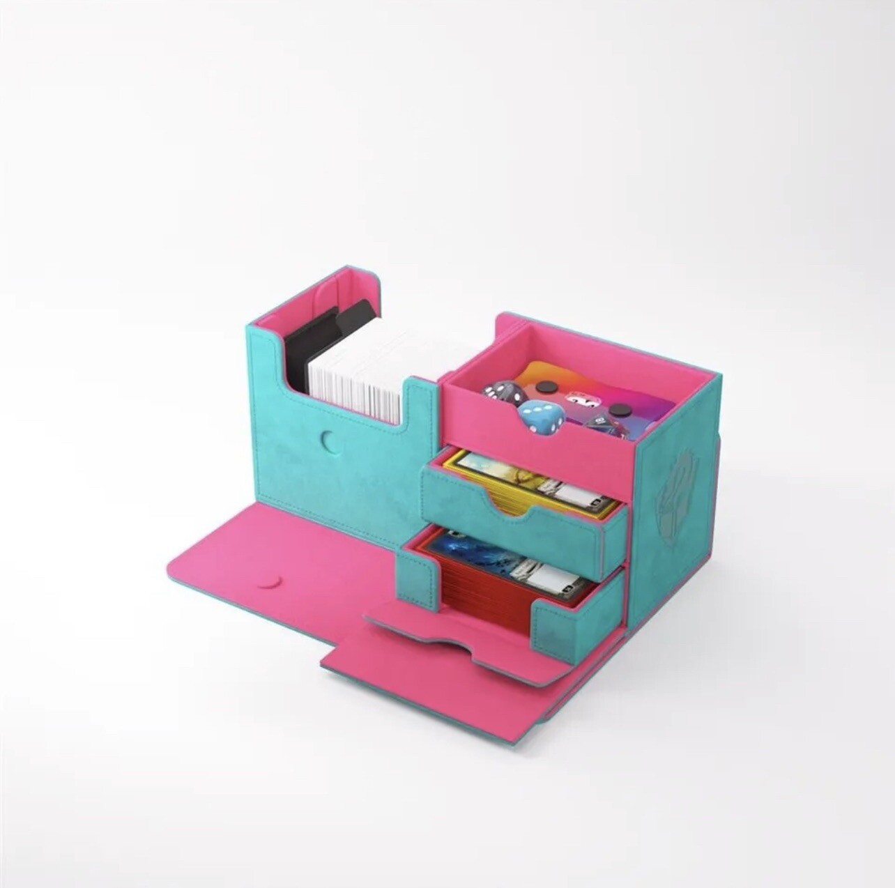 The Academic Deck Box 133+ XL Pink / Teal Kickstarter Exclusive The
