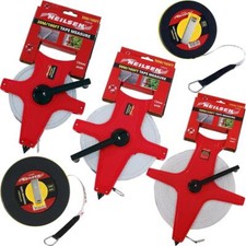 Reel Surveyors Tape Measure Metric Imperial Rule Ruler 10m - 100m CT3222-5
