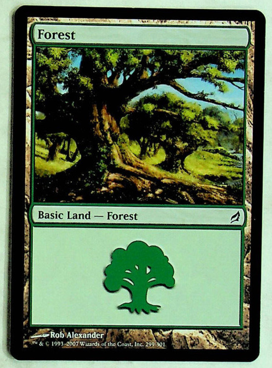 Forest #299 - Lorwyn  Ed. - 2007 - Magic the Gathering Card