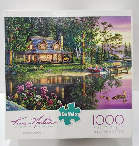 Kim Norlien 1000-teiliges Puzzle Büffelspiele ""Goldene Momente"" Made in USA