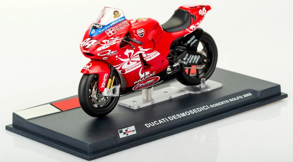 Ducati Desmosedici Roberto Rolfo 2005 Scala 1:24 Modellino MotoGP  Numero 44 - Immagine 3 di 4
