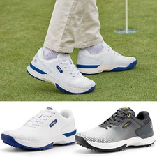 FitVille Mens Extra Wide Golf Shoes Outdoor Waterproof Spiked Professional 8-14