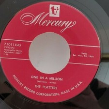 Platters ONE IN A MILLION / ON MY WORD OF HONOR DOO WOP 45  71011 PLAYS VG 