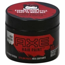 AXE Hair Paint Temporary Color Styling Paste Red, 2.3 oz