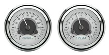 Dakota Digital 47-53 Chevy Truck Analog Gauge System Silver White Vhx-47c-pu-s-w