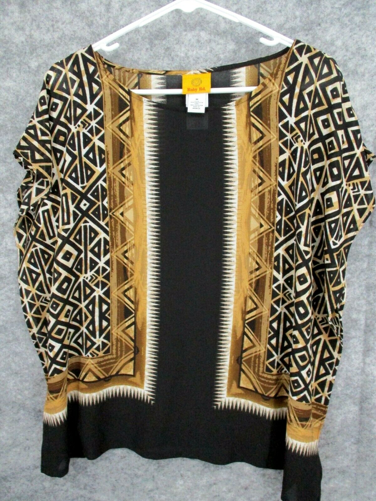 Ruby Rd Womens Top Medium Layered Aztec Tribal Ta… - image 1