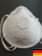 100× FFP2 Atemschutzmasken mit Ventil – Neu – Feinstaub / Mundschutz